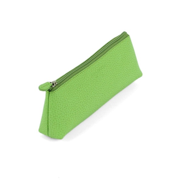 Laurige Triangular Leather Pen Pouch With Zipper,Apple Green Price in Doha Qatar - Image 4