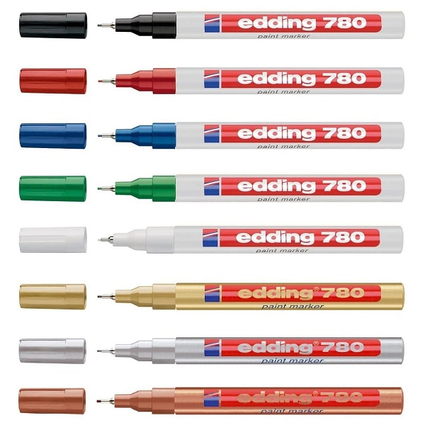Edding 780 Paint Marker, 0.8mm Bullet Tip, Gold Price in Doha Qatar - Image 2