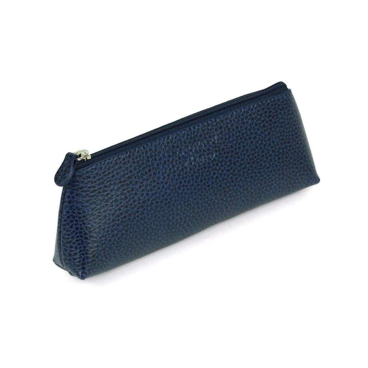 Laurige Triangular Leather Pen Pouch With Zipper,Dark Blue Price in Doha Qatar - Image 4