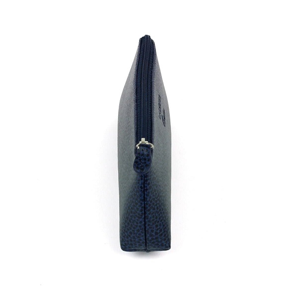 Laurige Triangular Leather Pen Pouch With Zipper,Dark Blue Price in Doha Qatar - Image 3