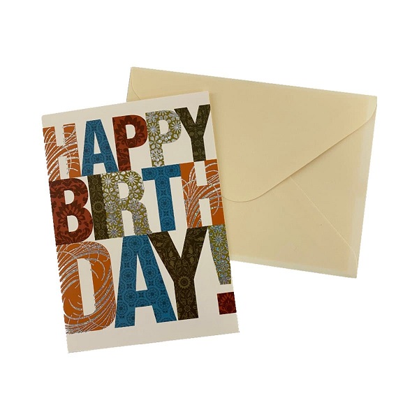 Happy Birthday Card With Envelope, 175 X 125mm, Assorted Designs, Per Piece  Price in Doha Qatar - Image 3