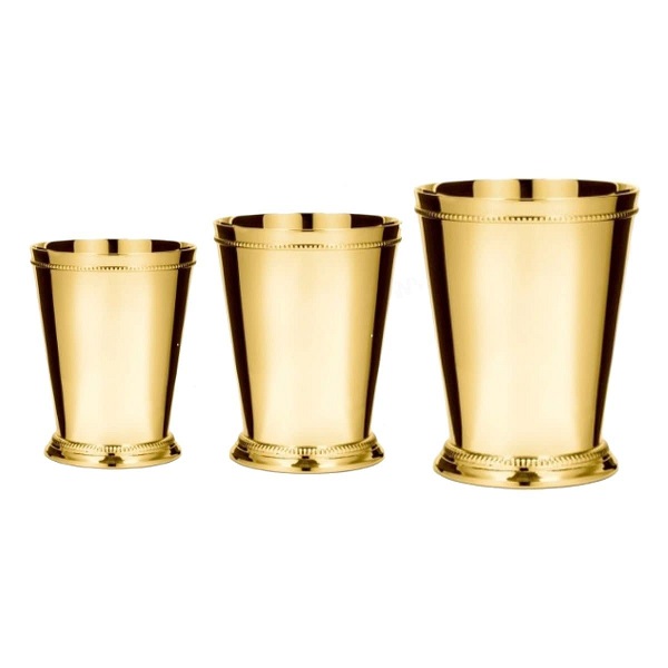 Brass Julep Cup Pen Holder, Golden Plated Price in Doha Qatar - Image 3
