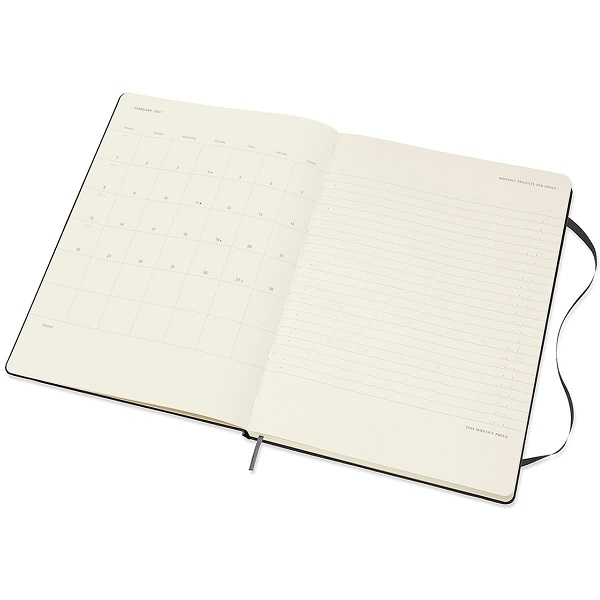Moleskine 2022 Pro Weekly Vertical Notebook Diary Planner A4, 21 X 29.7 Cm, Hardcover, Black  Price in Doha Qatar - Image 3