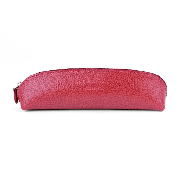 Laurige Triangular Leather Pencil Case With Zipper, Pink Price in Doha Qatar - Image 3