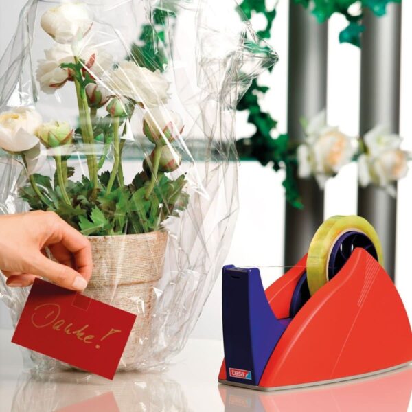 Tesa Easy Cut Professional, Desk Dispenser For Tapes Up To 25mm X 66m, Red/Blue Price in Doha Qatar - Image 4