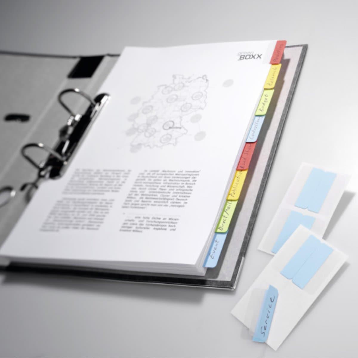 Durable Quick Tab Duo Self-Adhesive Index Tabs To Write On, 24/Pack, Assorted Colors Price in Doha Qatar - Image 3