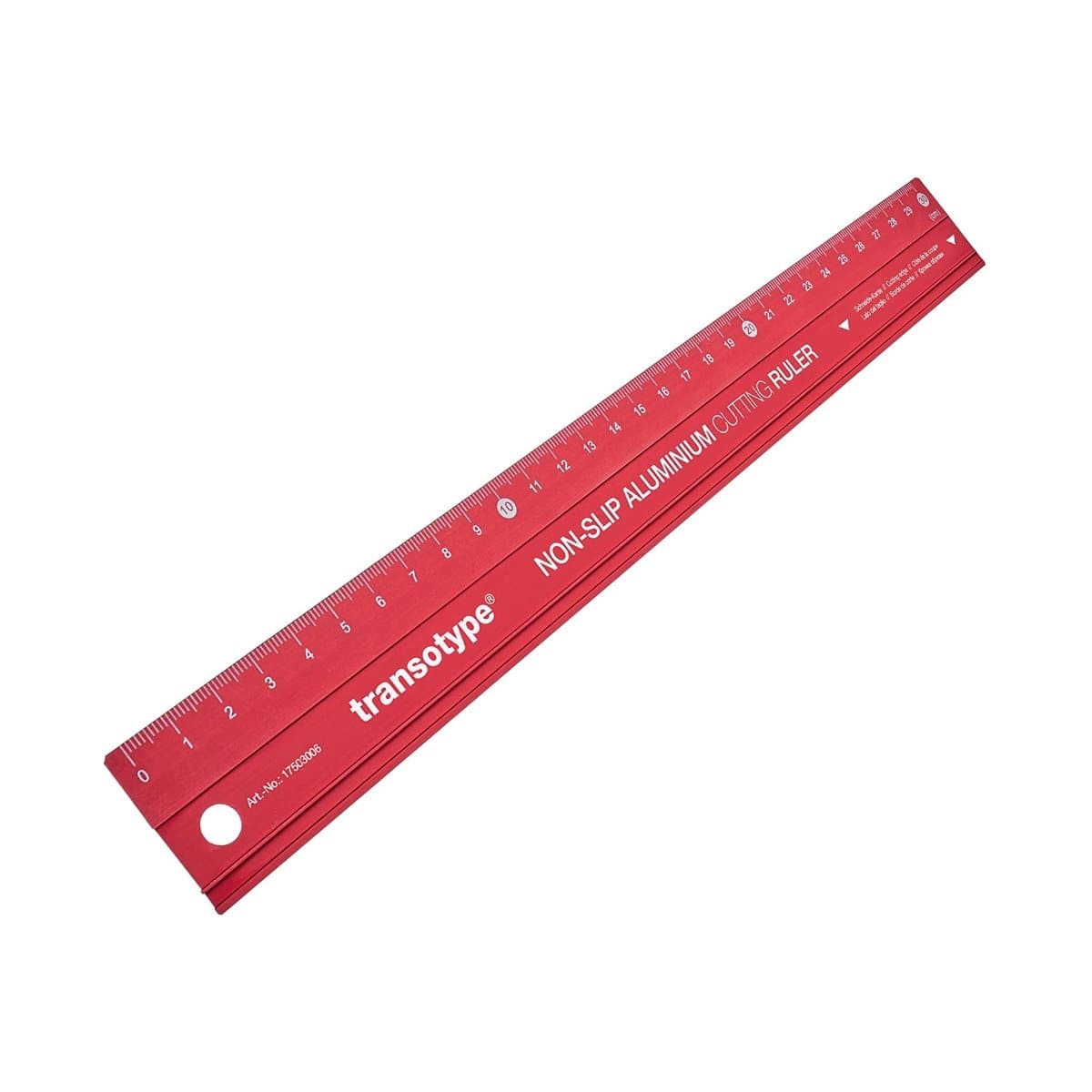 Transotype Non-Slip Aluminum Cutting Ruler, 30cm / 60cm, Red Price in Doha Qatar - Image 4