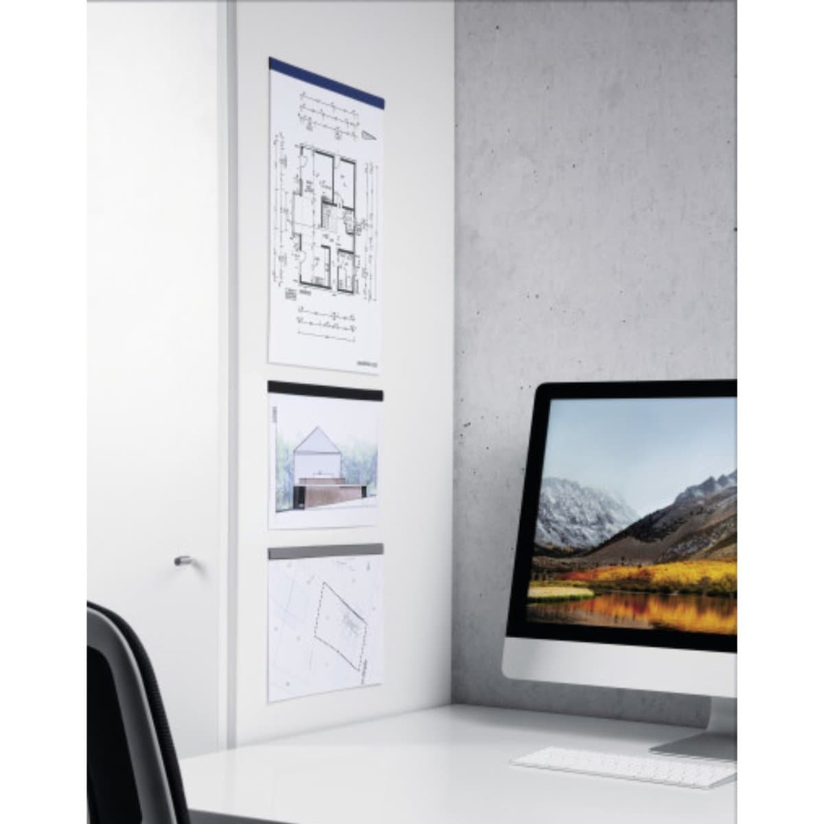 Durable Durafix Self-Adhesive Magnetic Clip Rail 297 Mm, 5/Pack, Silver Price in Doha Qatar - Image 3