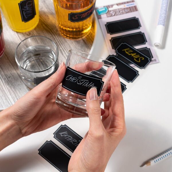 Herma Home Blackboard Sticker, Rectangle Labels, 14/Pack, Black Price in Doha Qatar - Image 3
