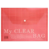 Fis Document Bag "My Clear Bag" A4, 12/Pack, Red Price in Doha Qatar