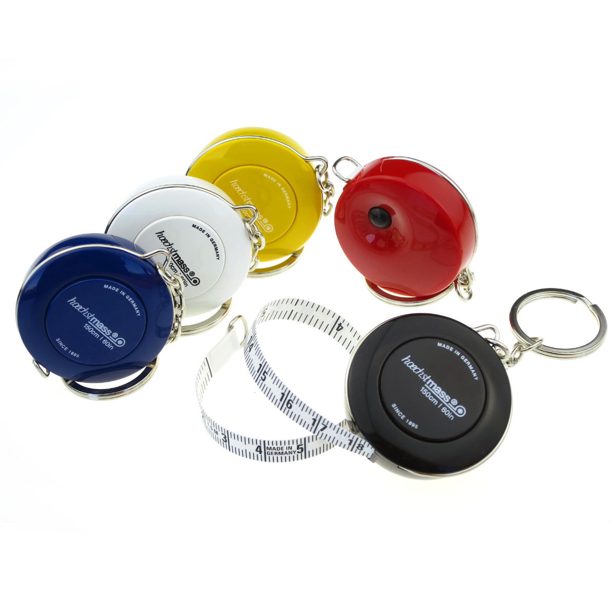 Hochstmass Mini Tape Measure Picco, Retractable, Soft, 150cm/60inch, On Keychain, Assorted Colors Price in Doha Qatar - Image 3