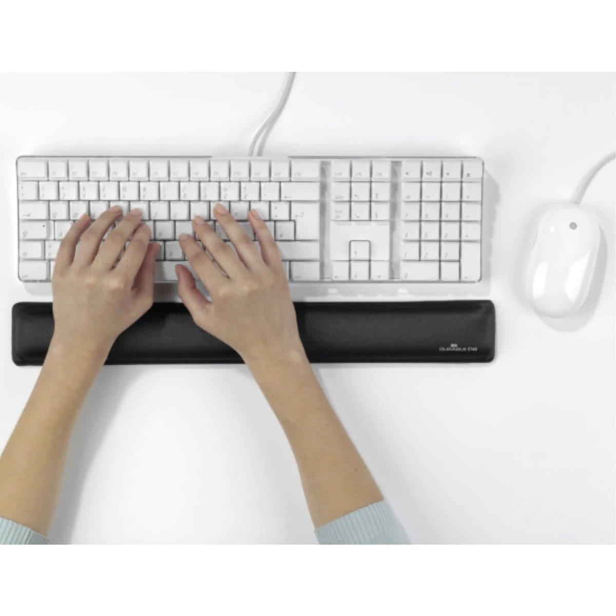 Durable Keyboard Gel Wrist Support, 46 X 2 X 6 Cm, Charcoal Price In Doha Qatar - Image 3