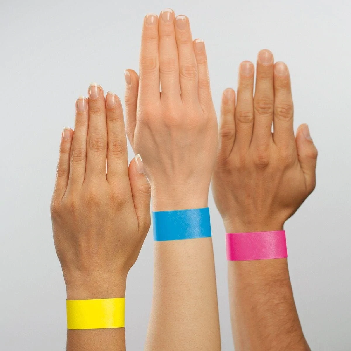 Sigel Event Wristbands Super Soft, Adhesive Seal, Printable, 120/Pack, Neon Blue Price In Doha Qatar - Image 2